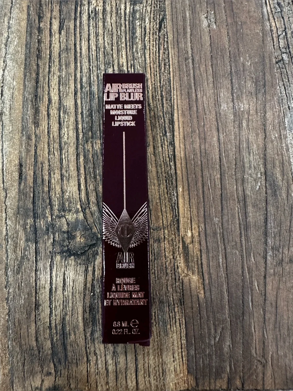 Charlotte Tilbury Airbrush Lip Blur Liquid Lipstick - Deep Burgundy Box